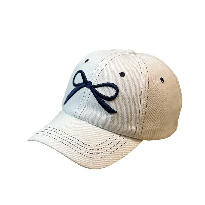 Denim Bow Baseball Cap