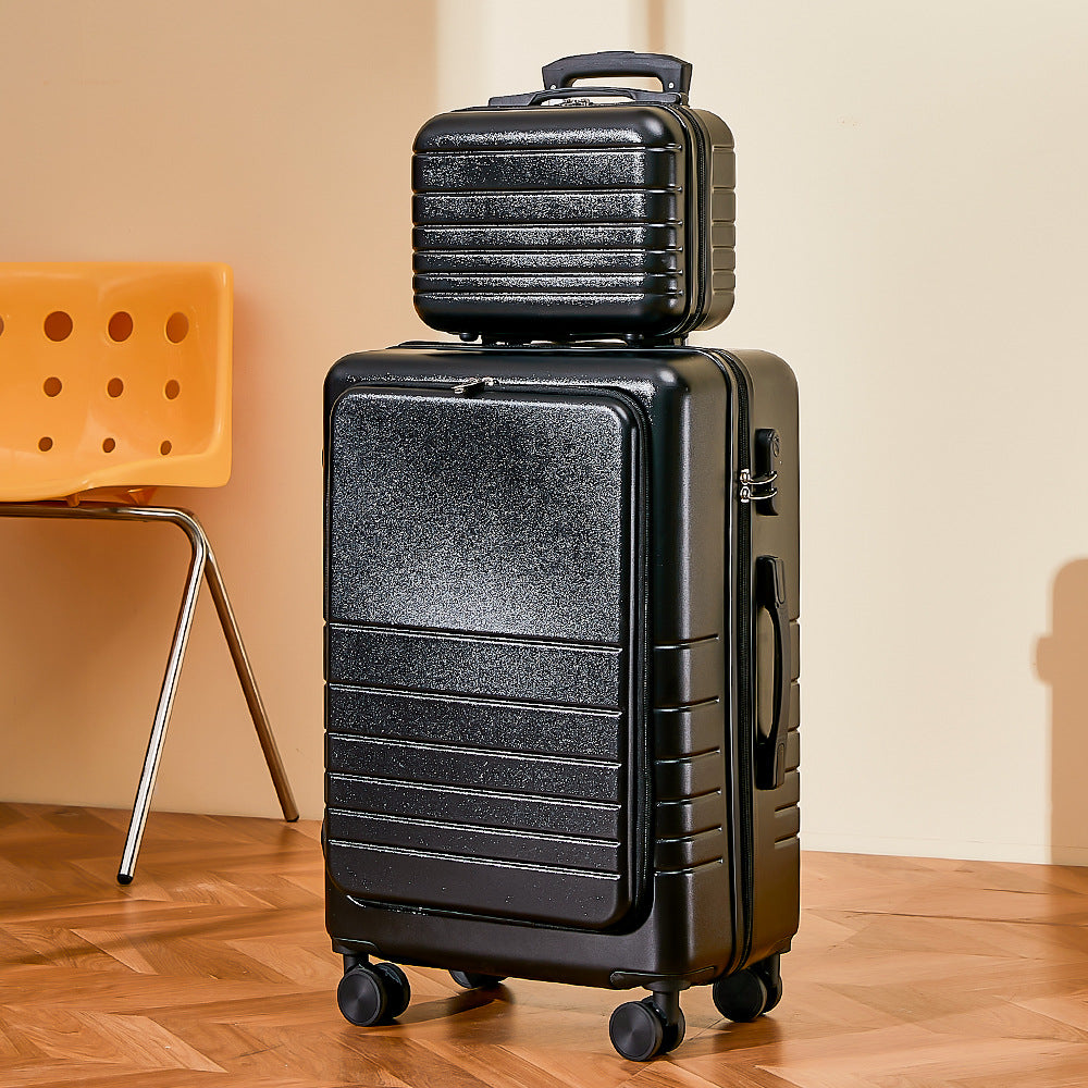 Front open suitcase for men and women