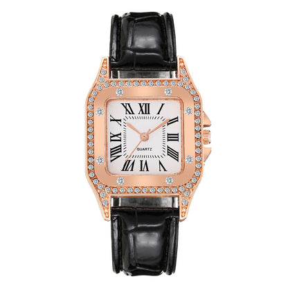 Barrel Square Belt Ladies Watch