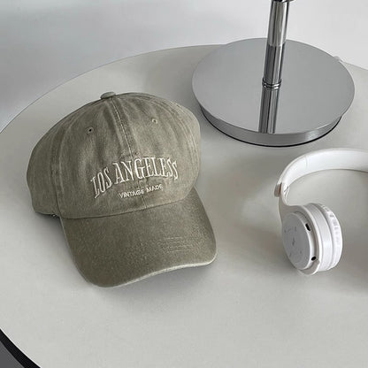 Gorra de béisbol gris retro 