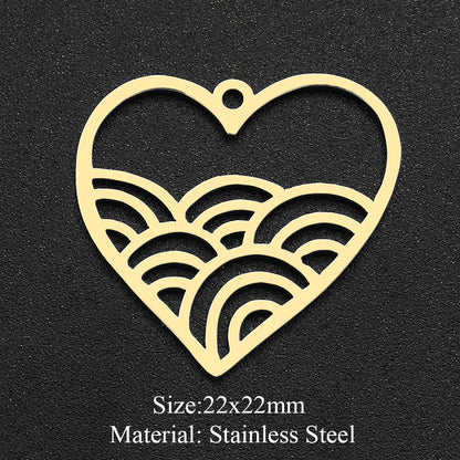 5 pcs/pack moon geometry accessories DIY pendant