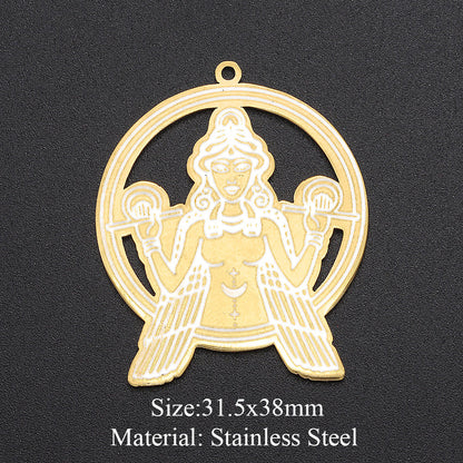 5 piezas/paquete, colgante de sol con forma de ojo de reloj de arena. 