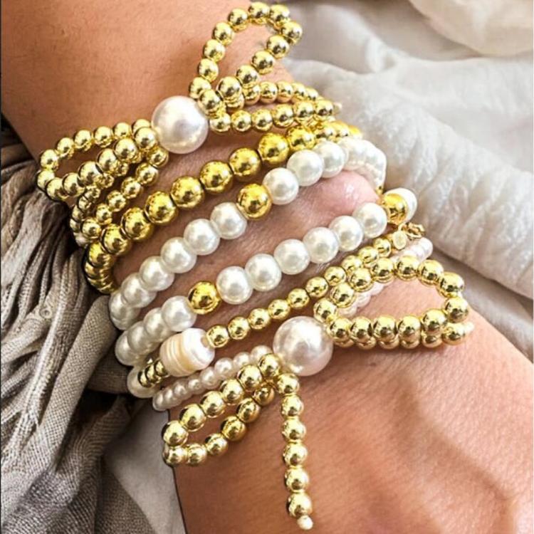 Baroque Pearl Multi-layer Bracelet Set