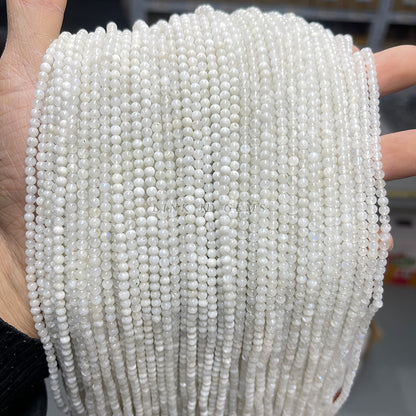 3Mm Natural Blue Moonstone Loose Beads