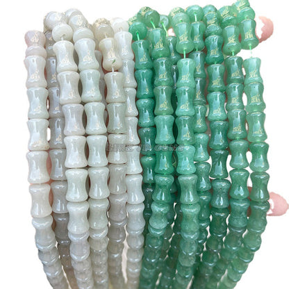 8X12mm Green Dongling Bamboo Beads Loose Beads