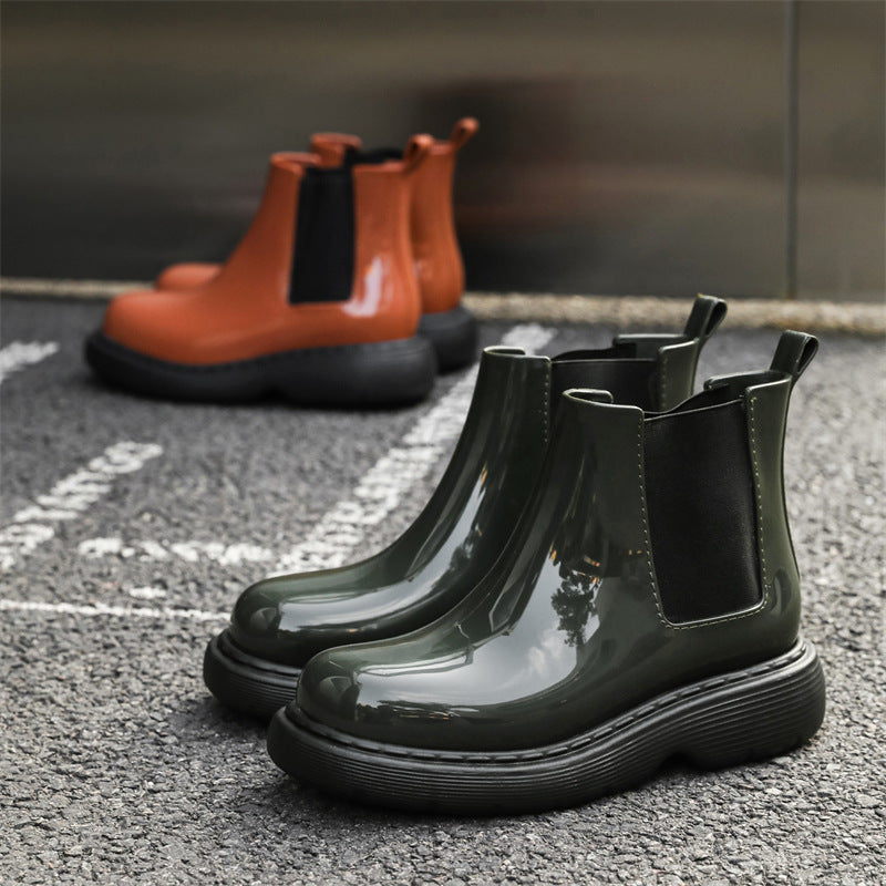 Casual rain boots work shoes women