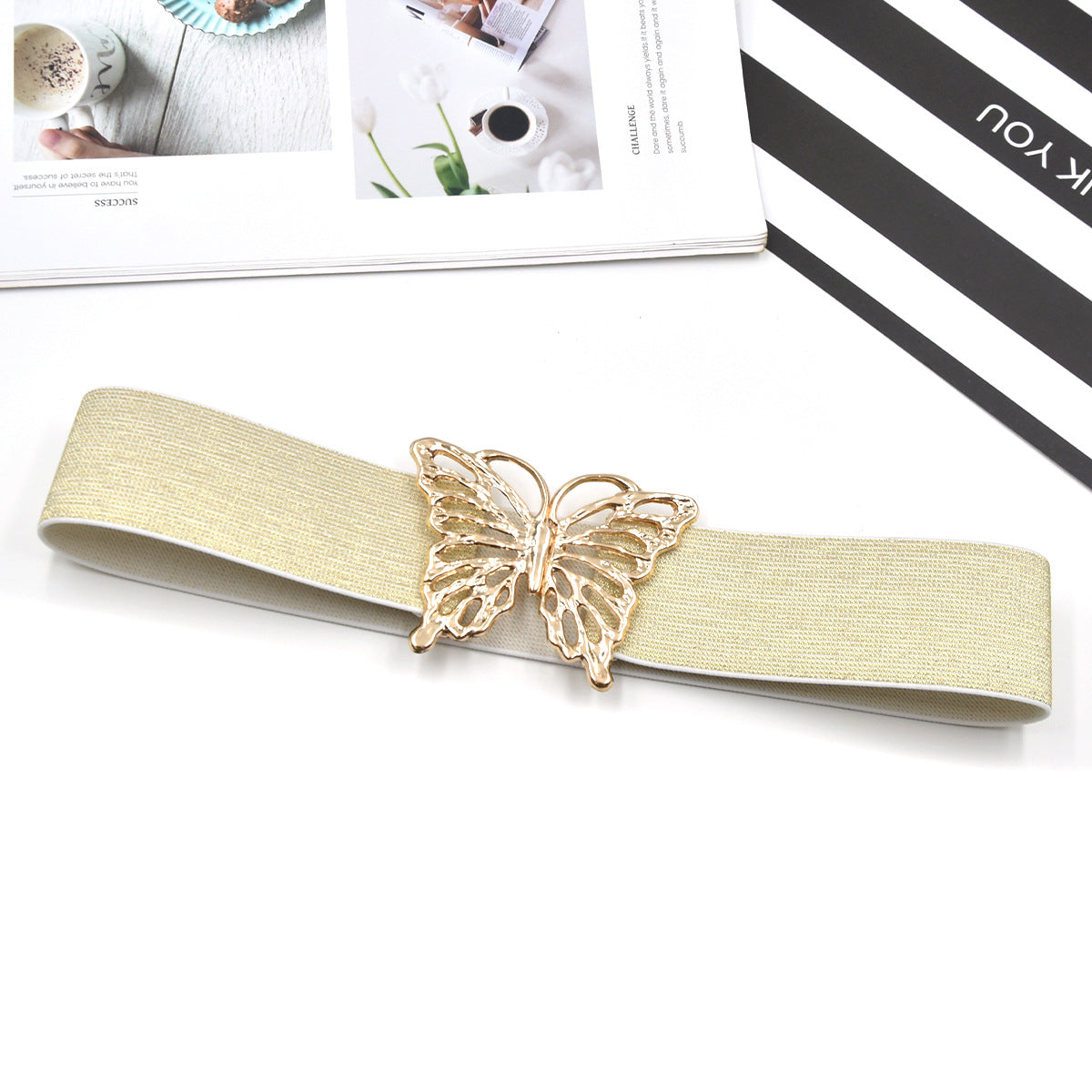 Hollow butterfly decorative belt