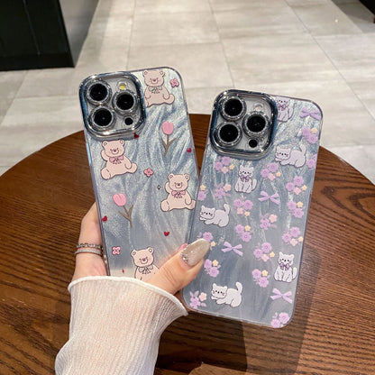 Funda de plumas de precisión OPPO Reno12 Pro A58 A72 Dibujos animados 