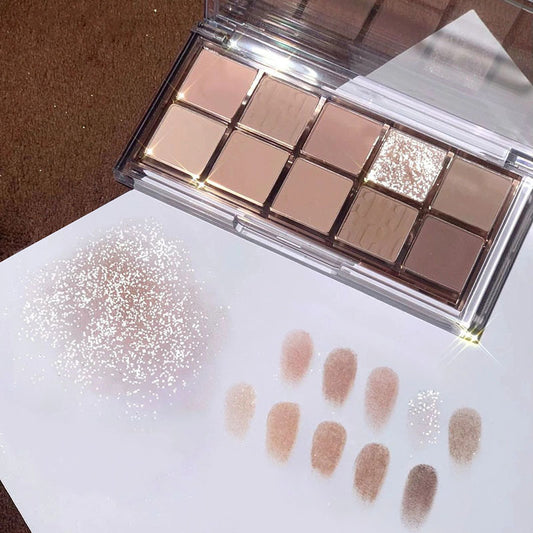 Paleta de sombras de ojos de 10 colores 