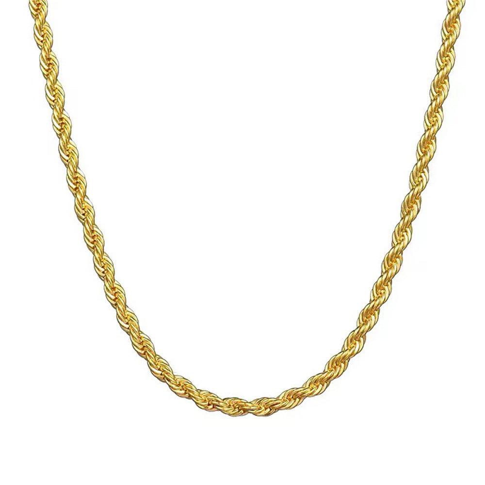 18K Gold Plated Titanium Steel Chain Necklace