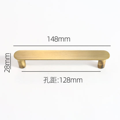 Anti-collision curved cabinet door handle