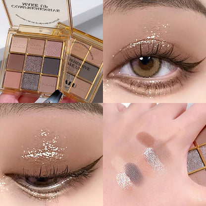 Transparent Nine-Color Acrylic Eyeshadow Palette