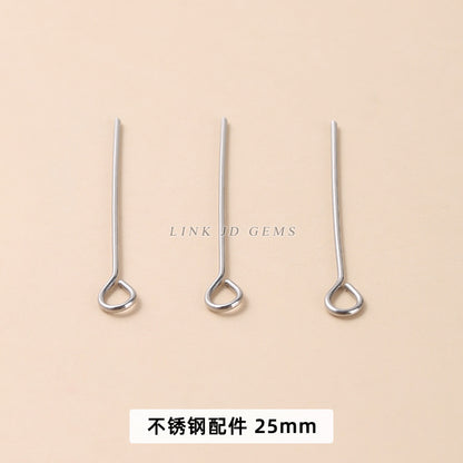 Stainless steel nine-character needle ear hook melon seeds and lobster buckle