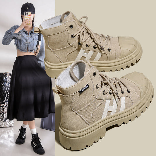 Spring new women's short Martin boots