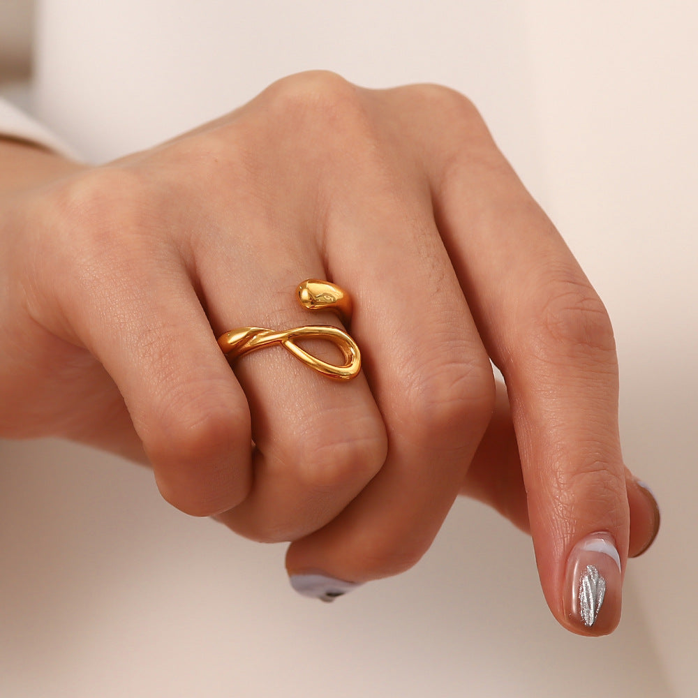 Cross Geometric Open Ring
