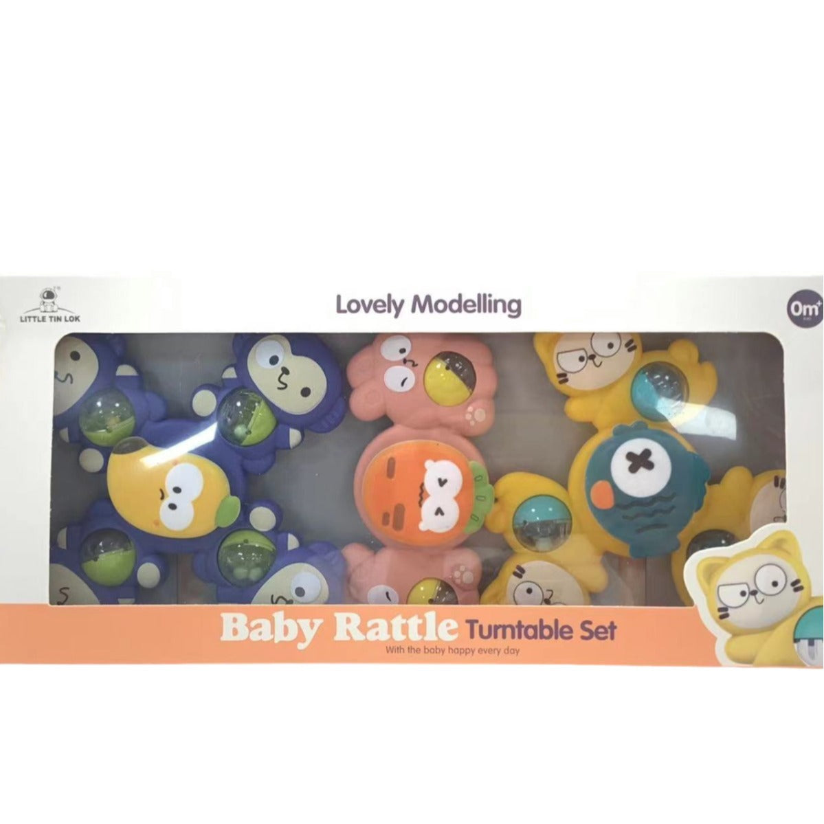 Baby Bath Toy Set Dinosaur Animal Shapes Spinning Wheel Children's Bath