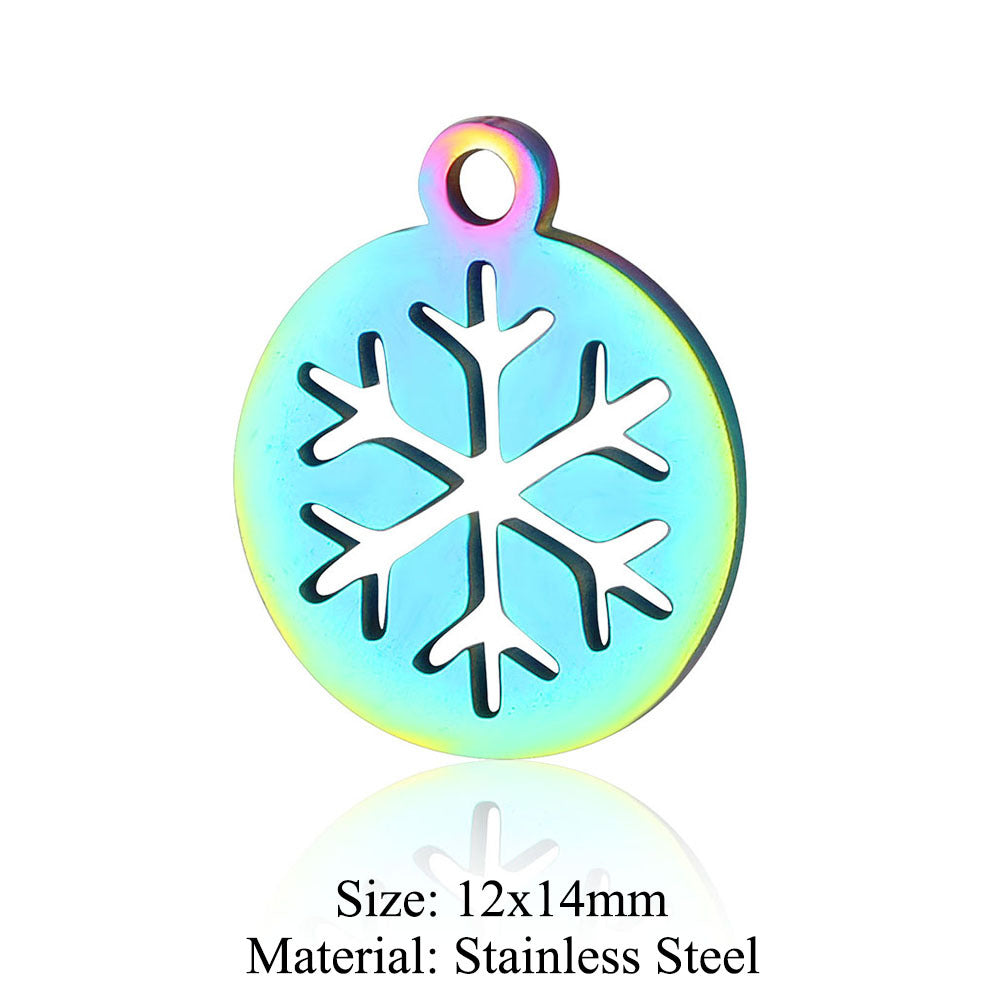 5 pcs/coated colorful dream catcher titanium steel pendant