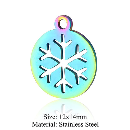 5 pcs/coated colorful dream catcher titanium steel pendant