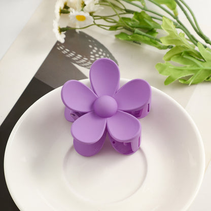 Flower back head grab clip hair accessories