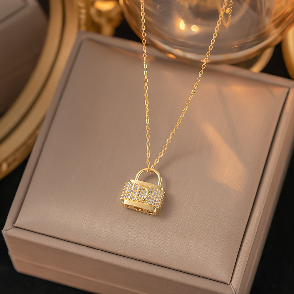 Titanium Steel Copper Pendant Necklace