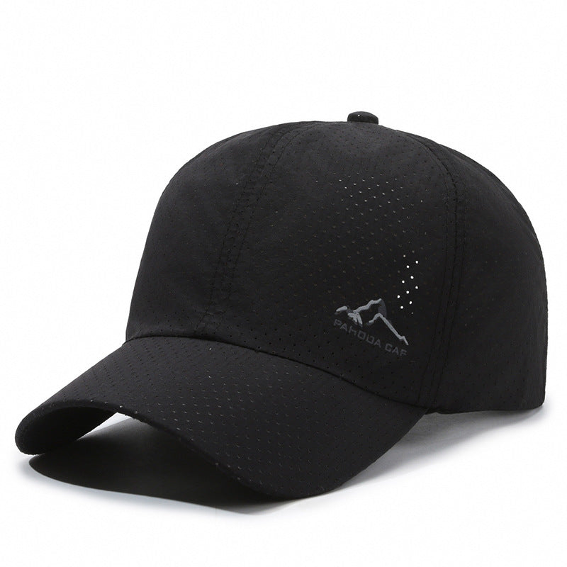 Gorra de béisbol con protección solar de malla transpirable y de secado rápido 