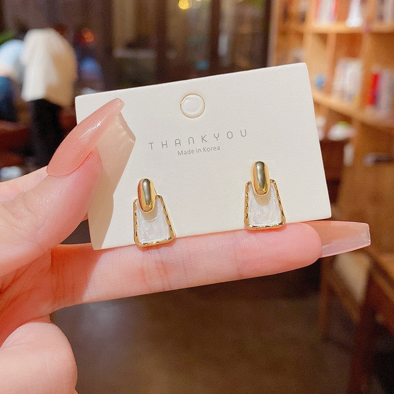 Drip Geometric Stud Earrings