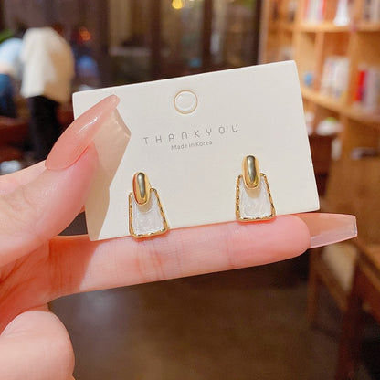 Drip Geometric Stud Earrings