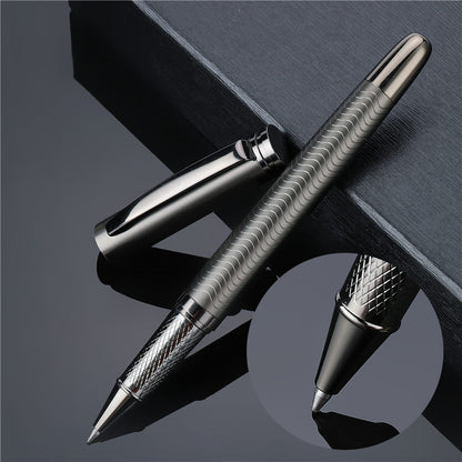 Pluma estilográfica de calidad negra 0,5 mm. 