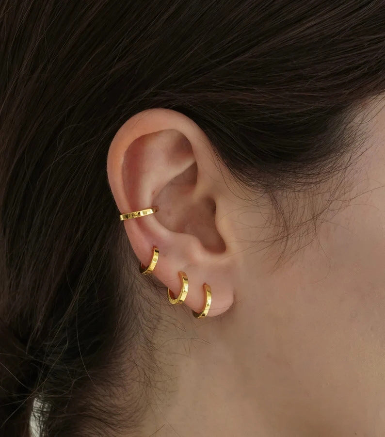 Punk Metal Hoop Earrings