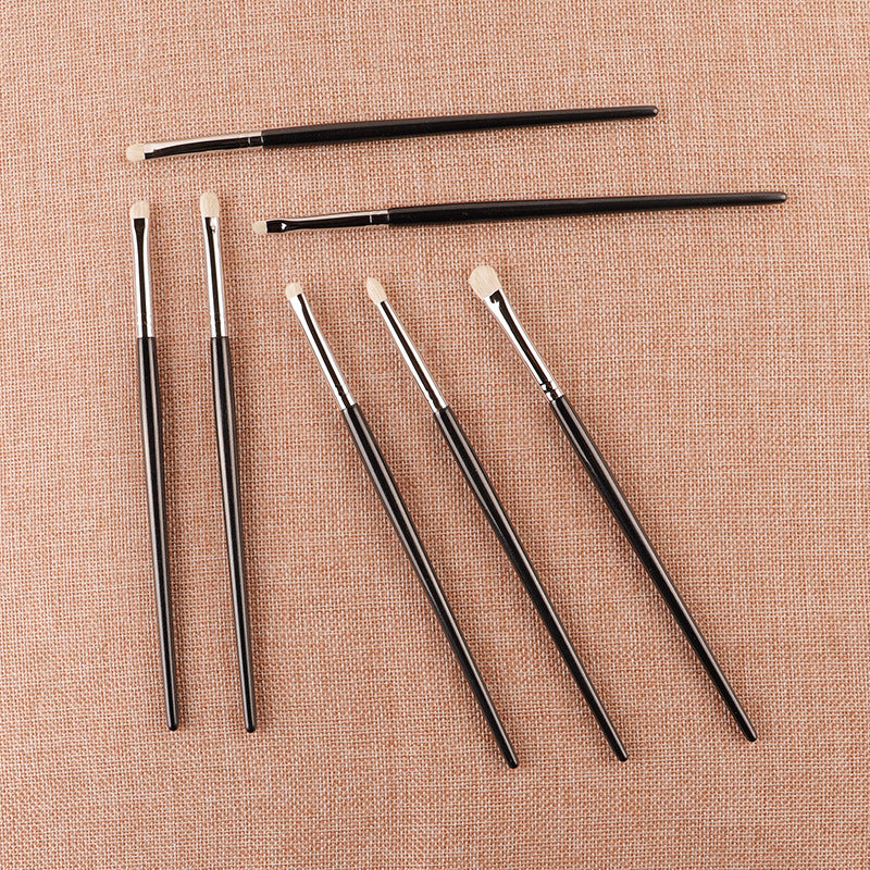 Starry Sky 7-Piece White Goat Hair Eye Brush Set