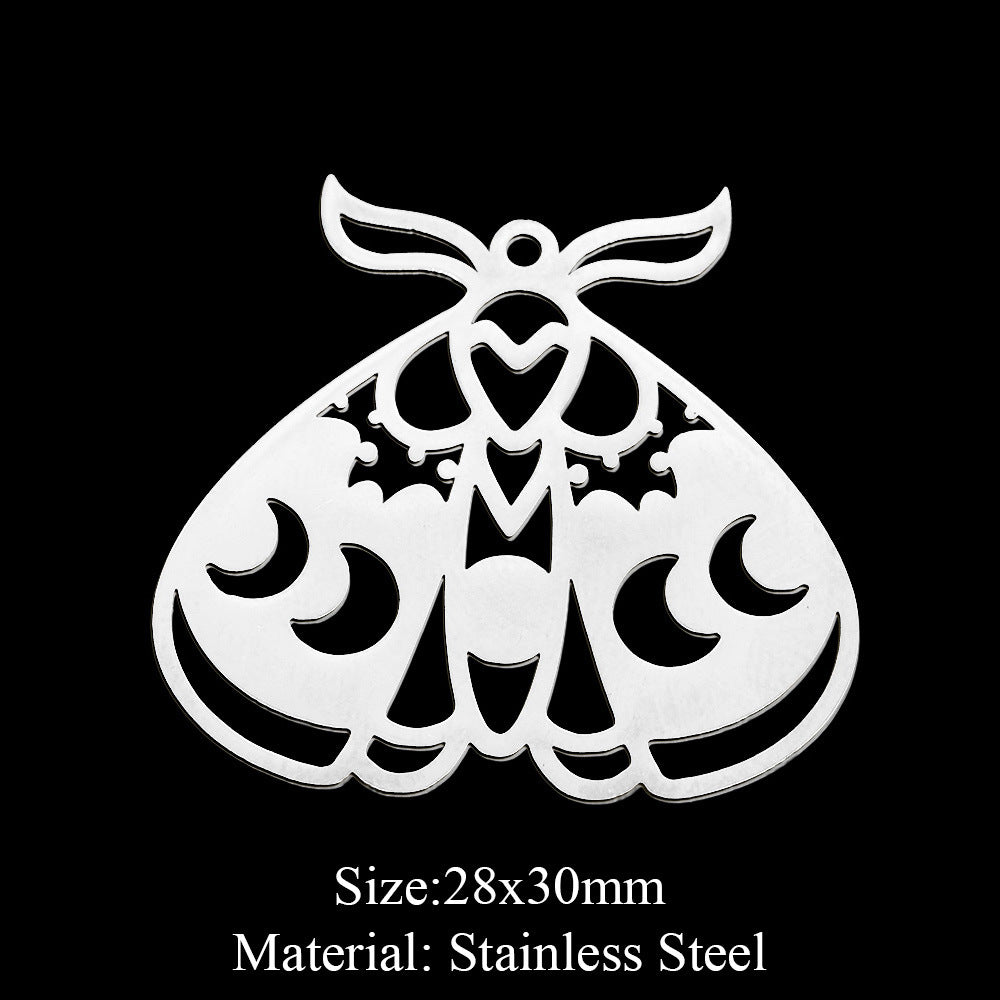 5 pcs/pack, snail bear, moth snake pendant.