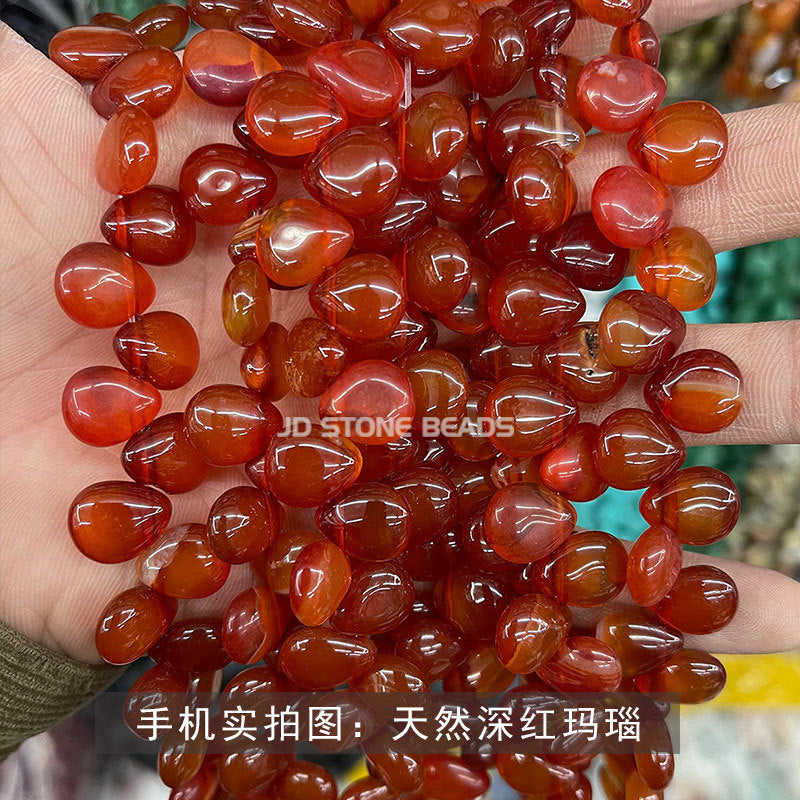 Crystal agate water drop beads loose beads