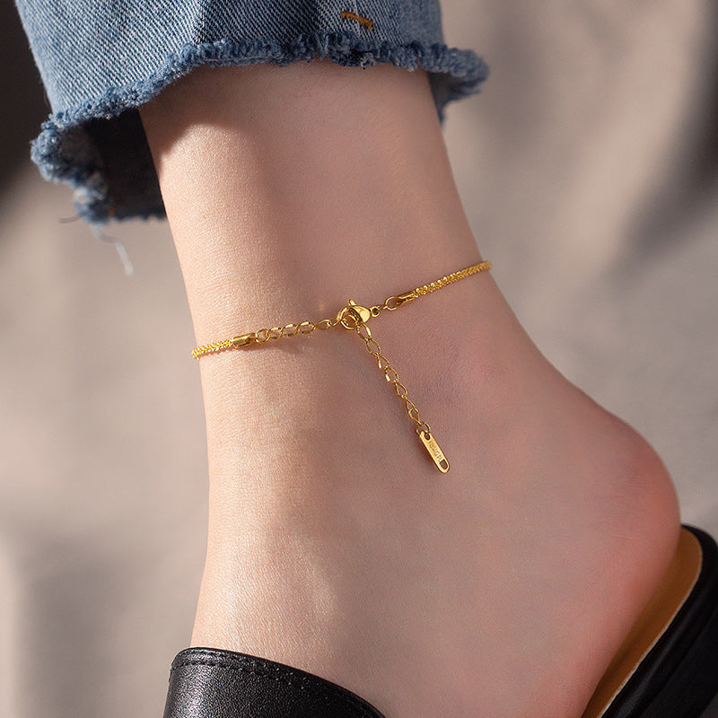 Sparkling anklet woman
