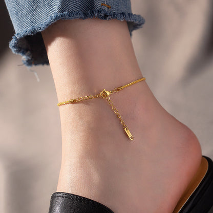 Sparkling anklet woman