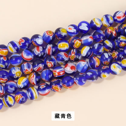 Perlas sueltas de pétalos esmaltados de colores de 6/8/10 mm 