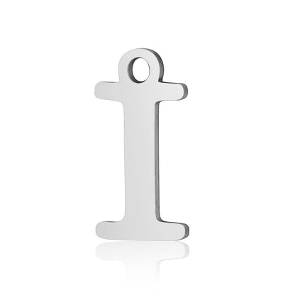 5 pcs/bag letter titanium steel pendant