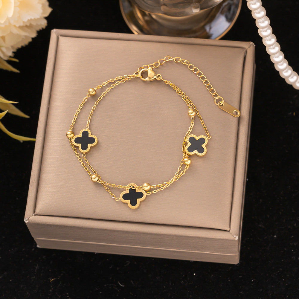 18K Gold Titanium Steel Bracelet