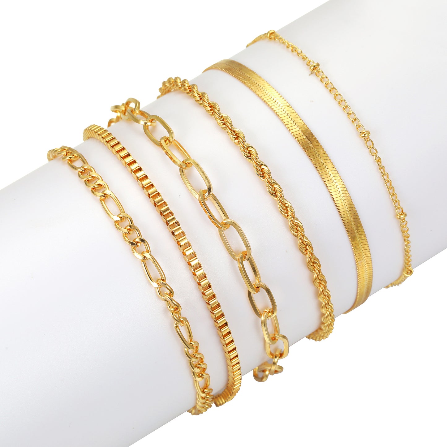 Bohemian Multi-Layer Chain Bracelet Set