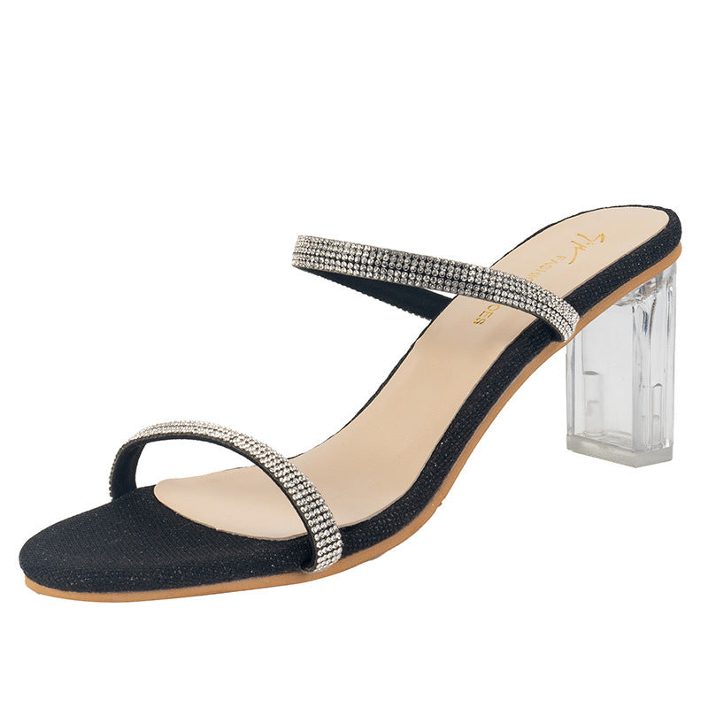 Tide muffin rhinestone shoes