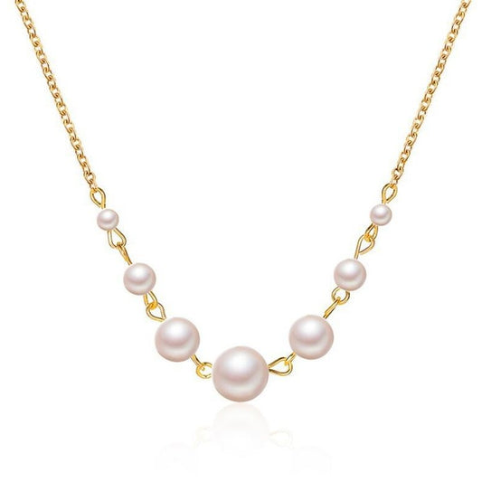Retro Imitation Pearl Necklace
