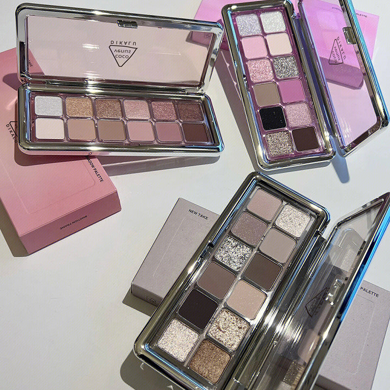 Paleta de sombras de ojos en tonos tierra mate de 12 colores 