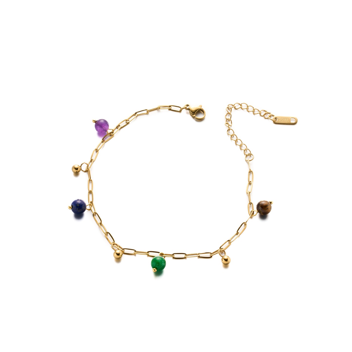 18K Gold Bead Bracelet