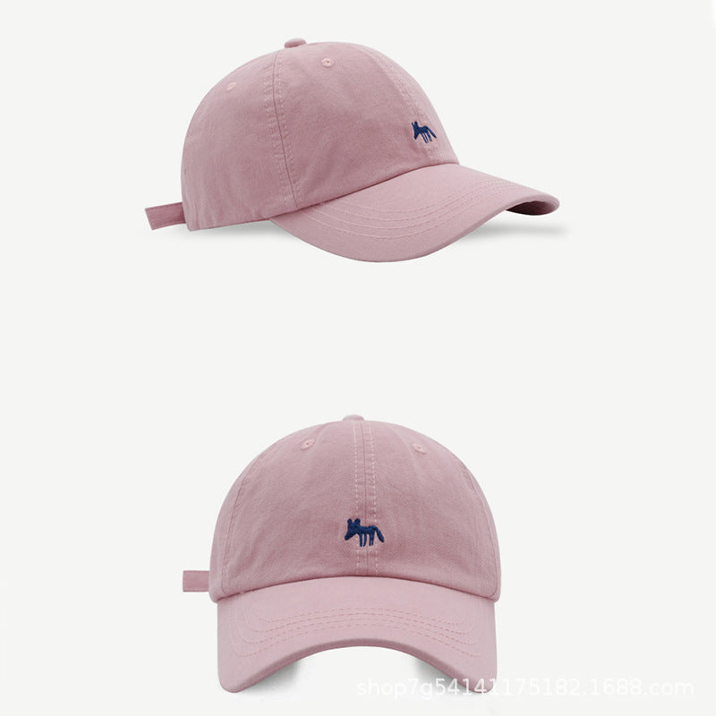 Cute Fox Embroidery Baseball Cap