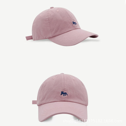 Cute Fox Embroidery Baseball Cap