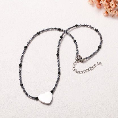 Collar de terahercios naturales facetados 