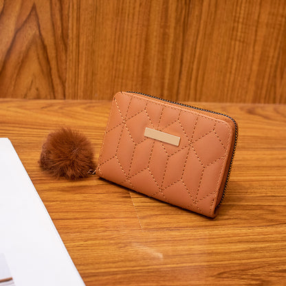 Embroidered change purse wallet