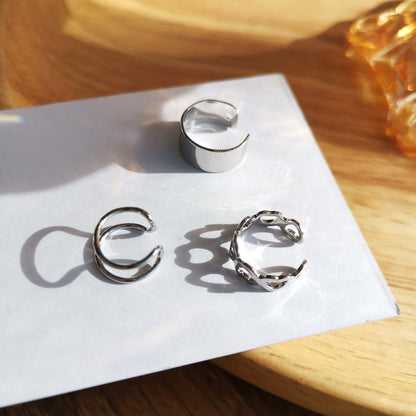 The new piercing-free ear clip set of three