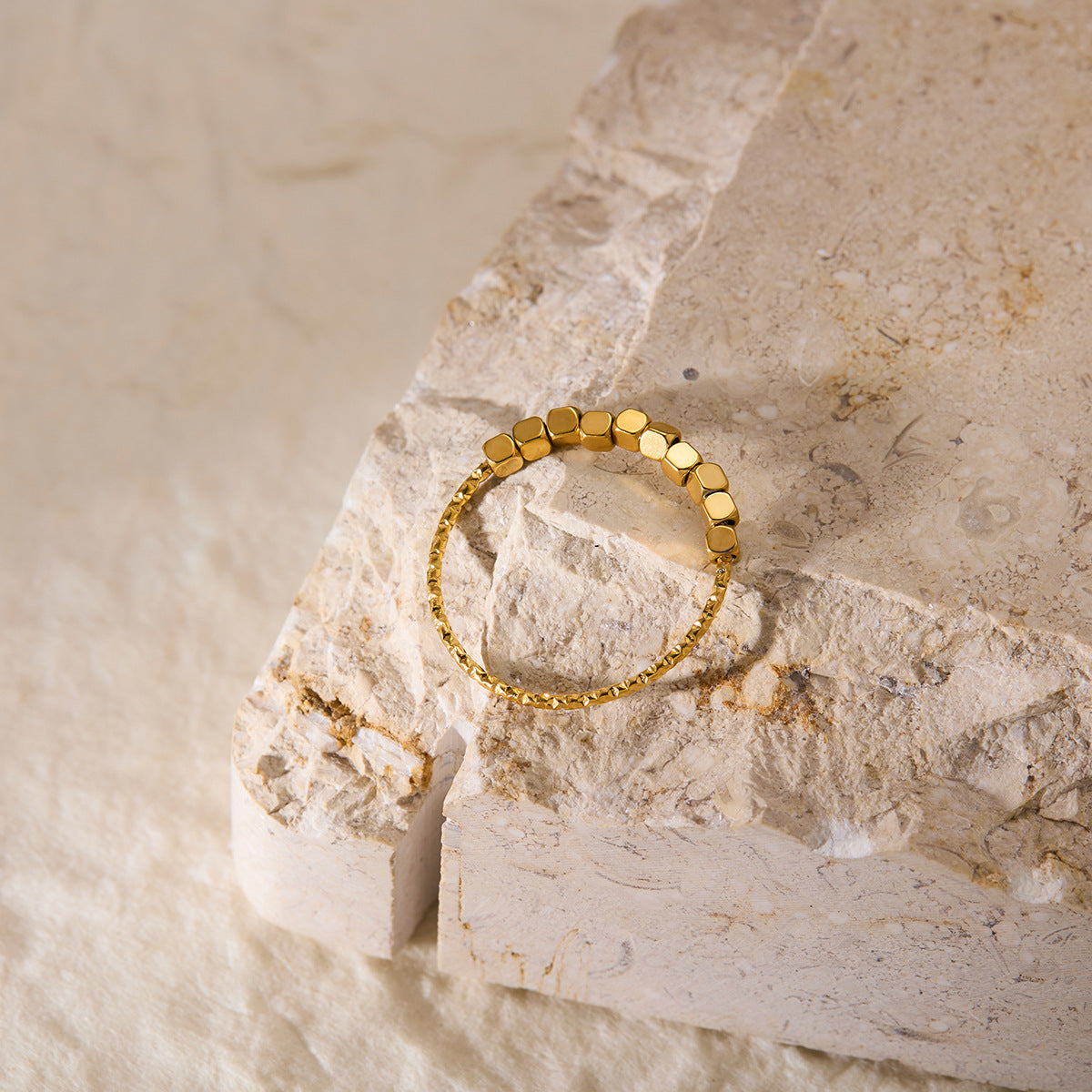 Compact Titanium Steel Mini Charms — Hexagon, Cube & Flower Beads