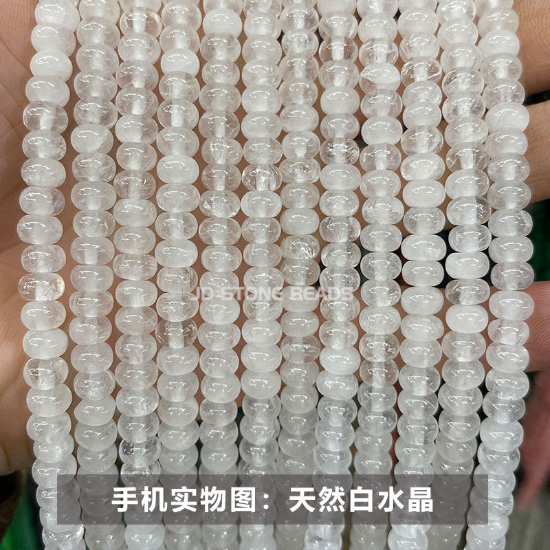 6 * 4Mm natural stone crystal abacus beads loose beads