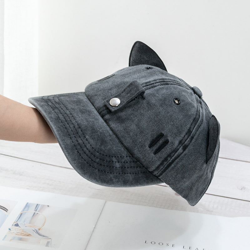 Cat Ear Pilot Sunglasses Baseball Cap